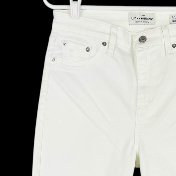 Lucky Brand Women's Bridgette Skinny Distressed White Ankle Jeans Size 8/29 NWOT - Picture 13 of 13